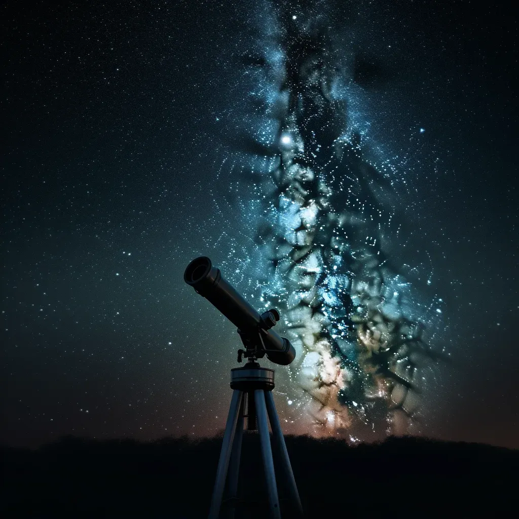 Telescope pointing at stars in image prompt - Image 2