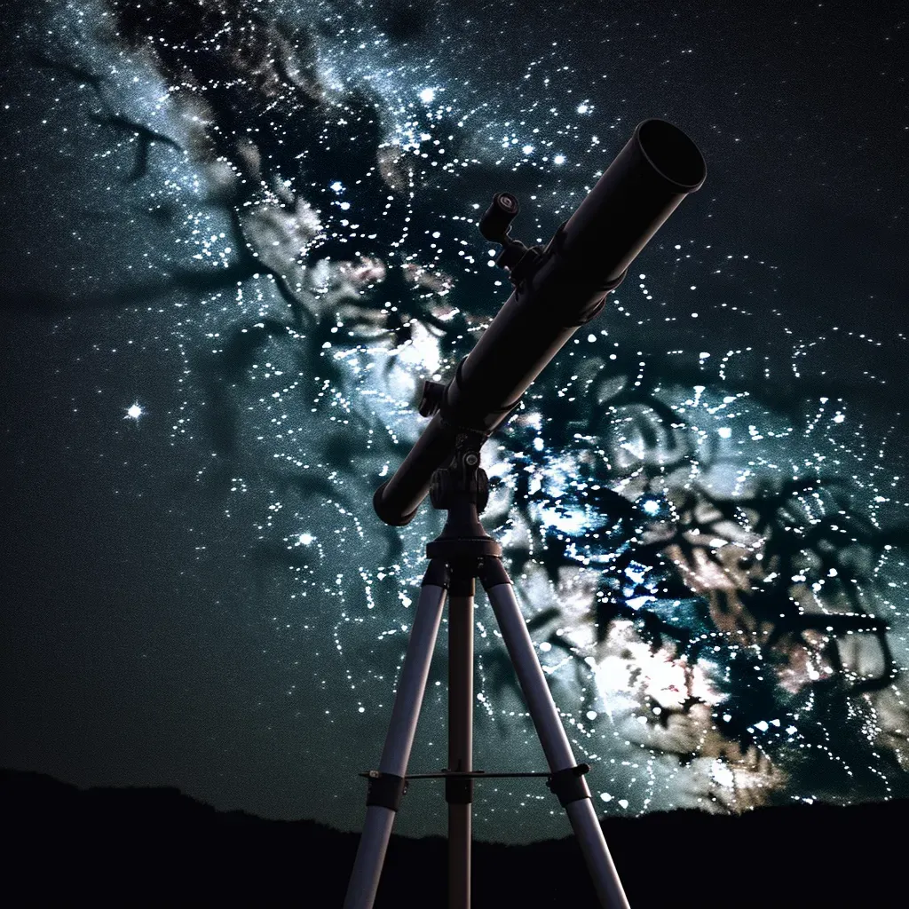 Telescope pointing at stars in image prompt - Image 4