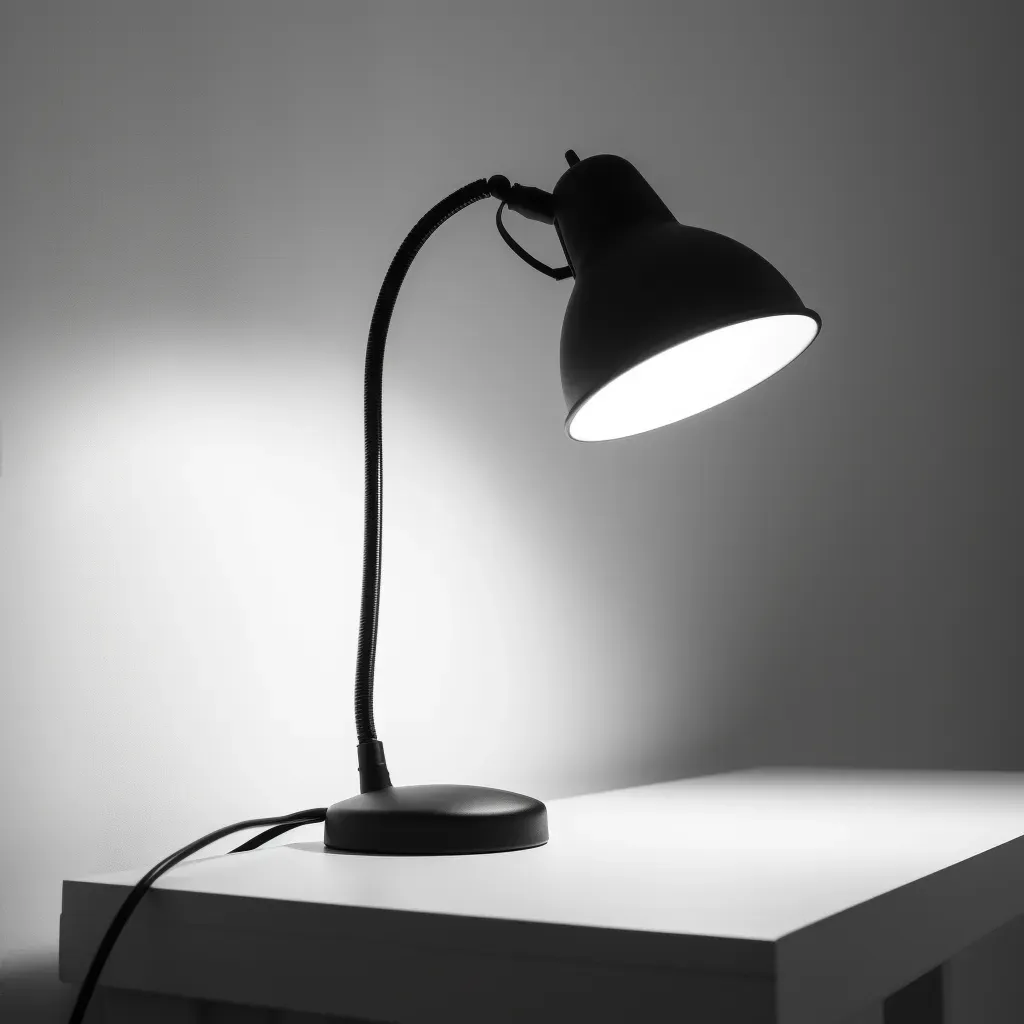 black lamp minimalist desk - Image 4