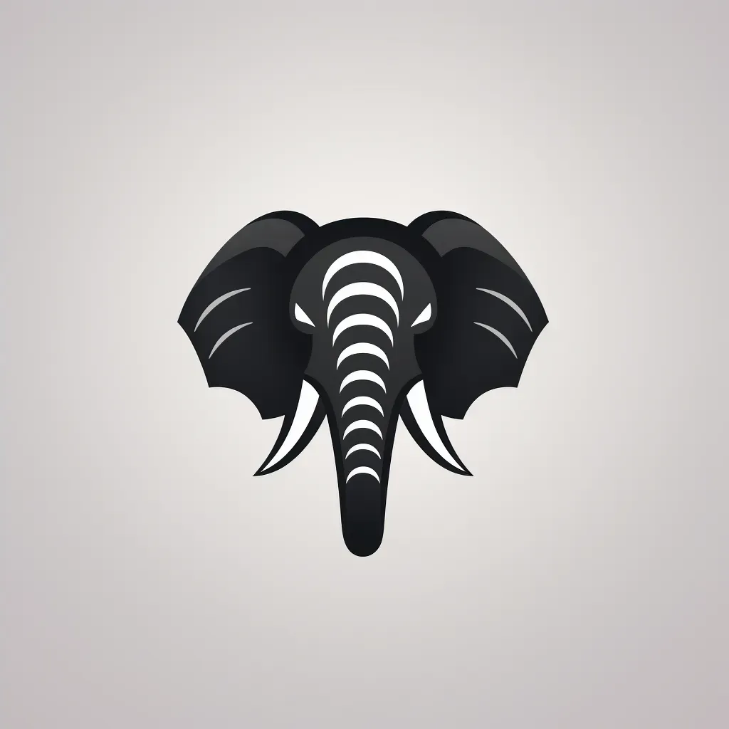 Stylized Elephant Head Logo