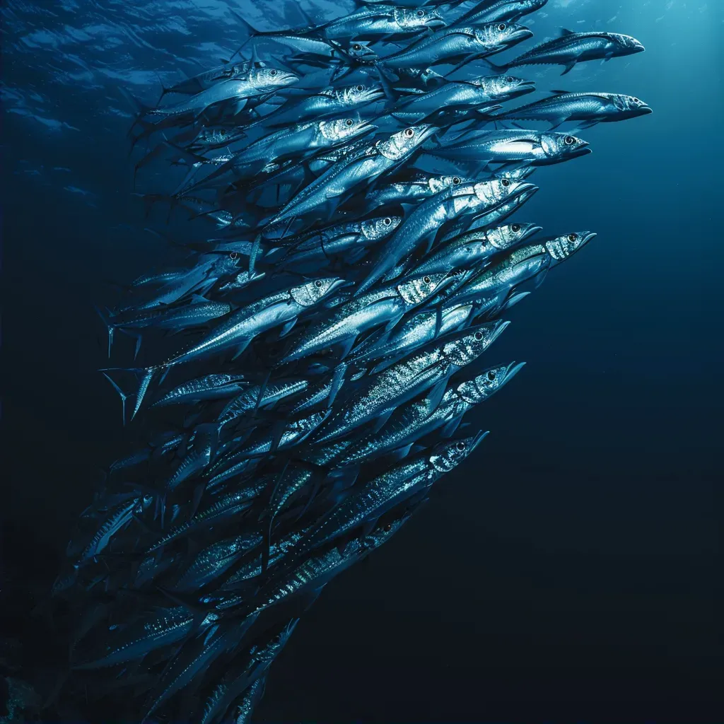 schooling barracudas photo - Image 2