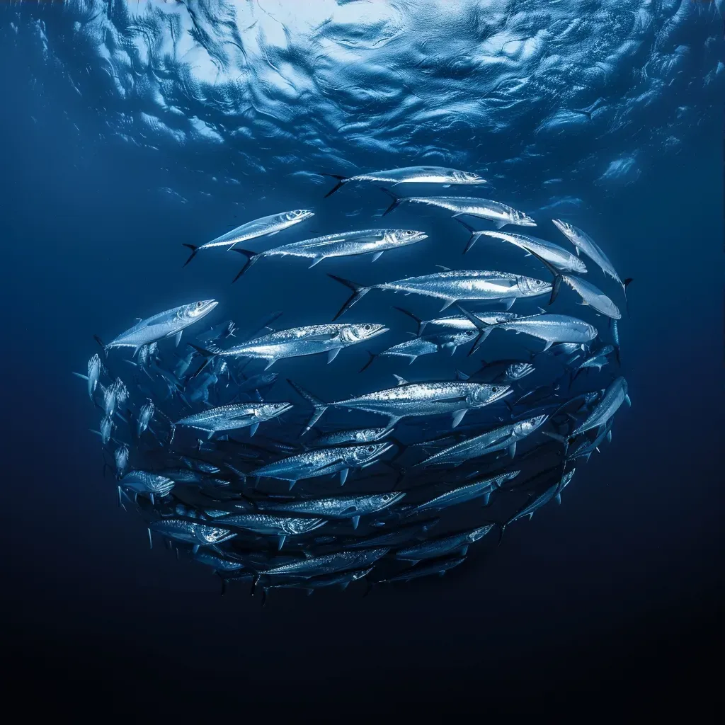 Schooling Barracudas