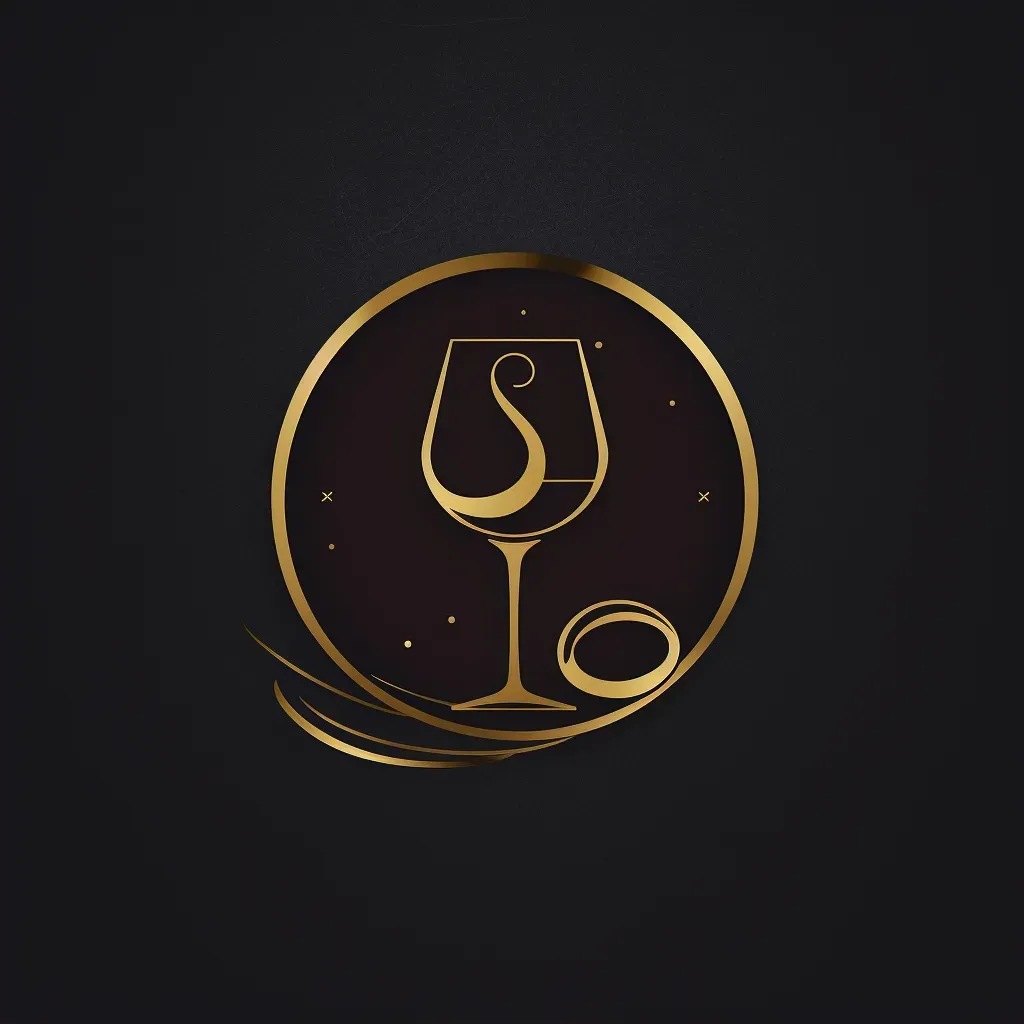 Sophisticated wine glass bar logo in rich colors - Image 2