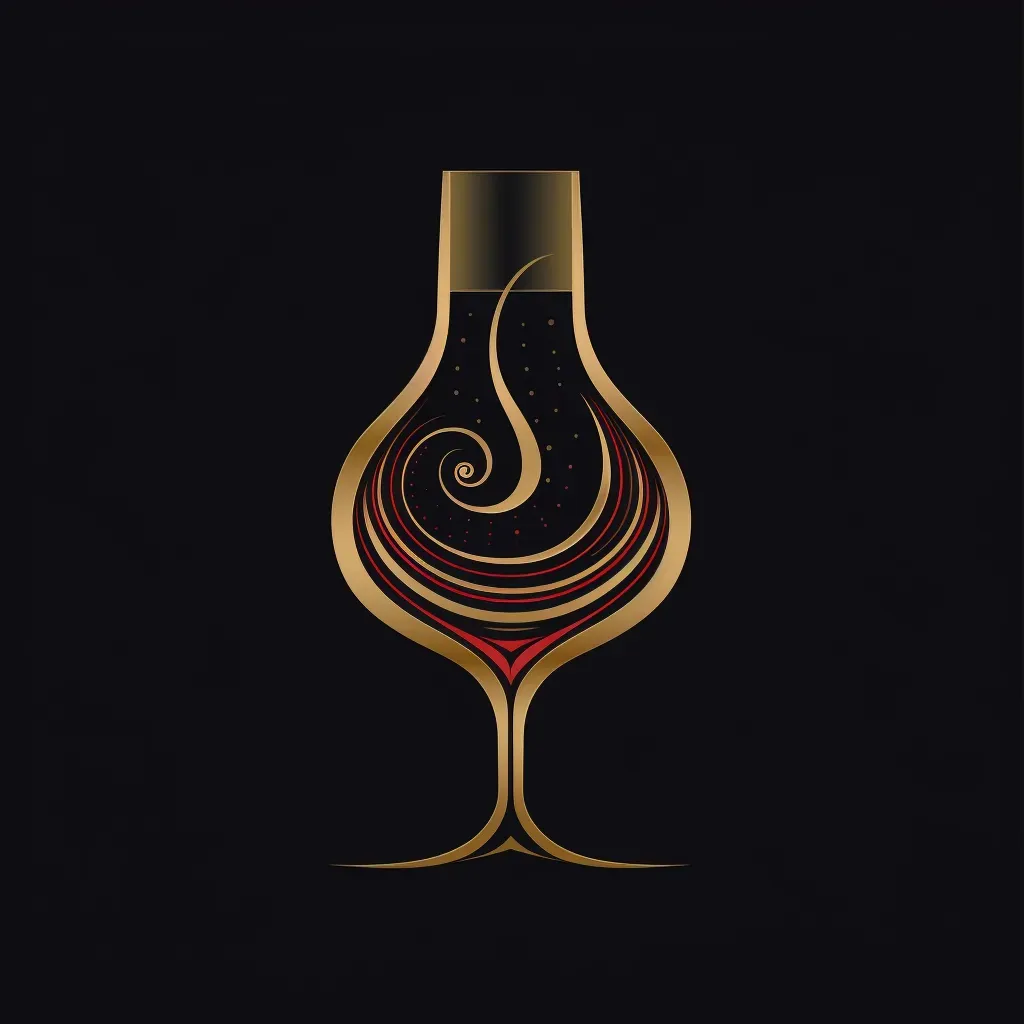 Sophisticated wine glass bar logo in rich colors - Image 3