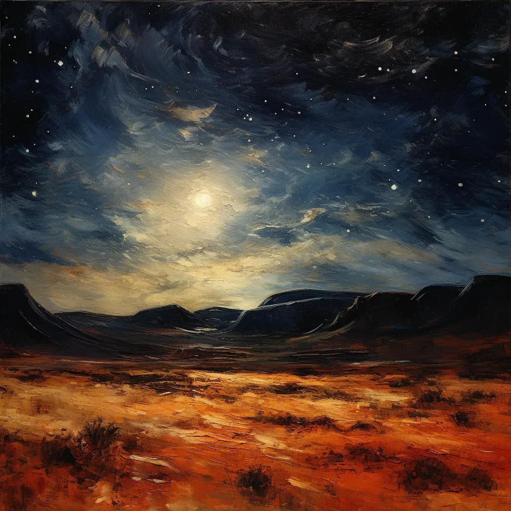 Desert night sky with Milky Way in AI-generated image - Image 3