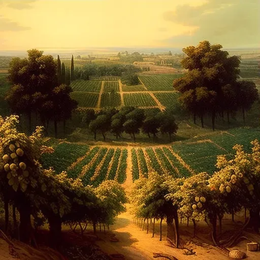 Sprawling vineyard with neatly arranged rows of grapevines - Image 3