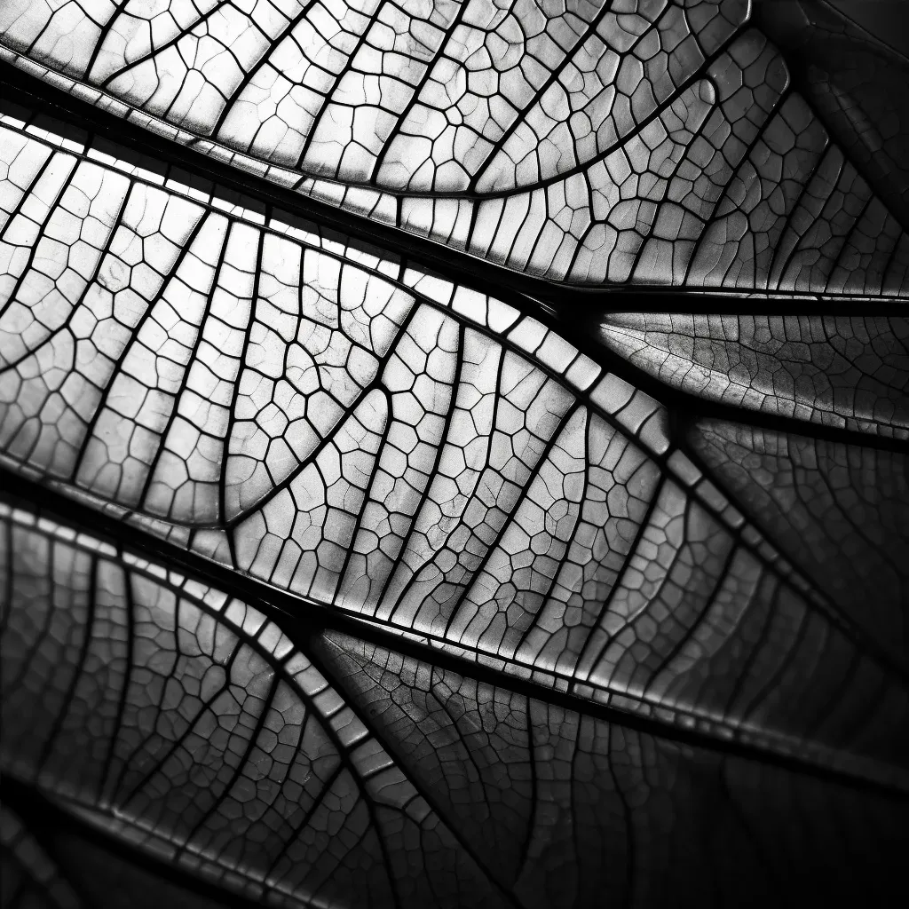 Close-up of a dragonfly wing displaying intricate geometric patterns - Image 4