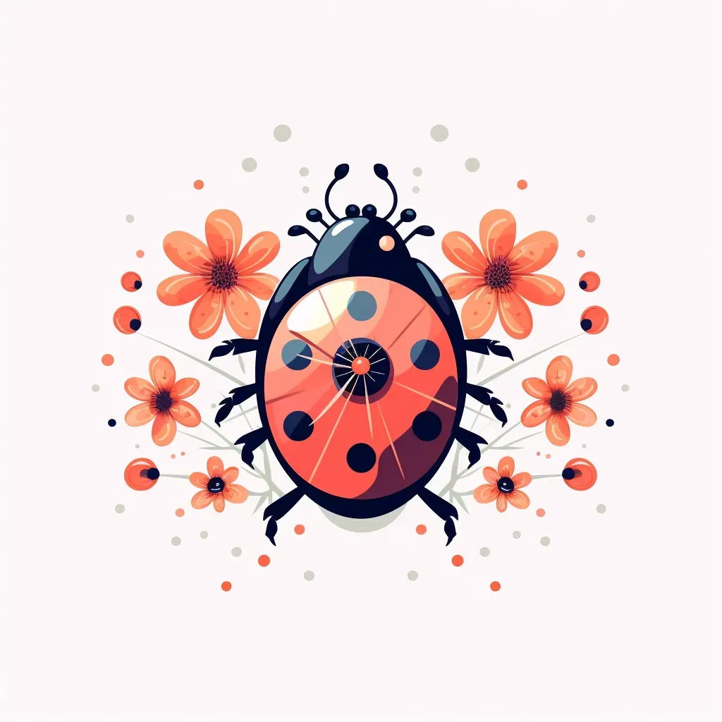 Spring blooms and ladybug logo - Image 2