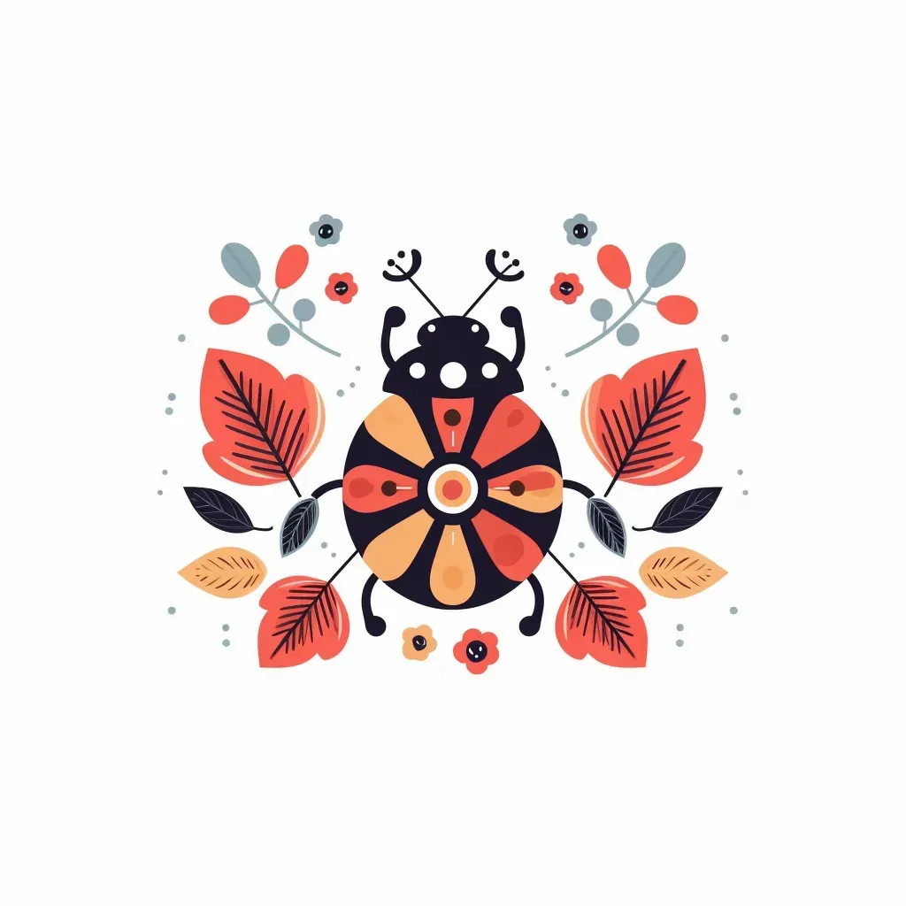 Spring blooms and ladybug logo - Image 3