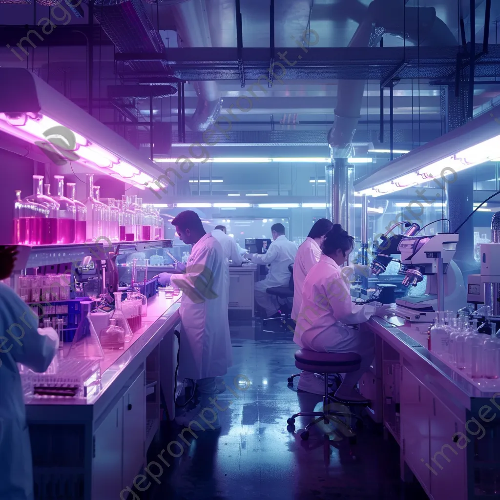 Scientists working in a pharmaceutical lab - Image 1