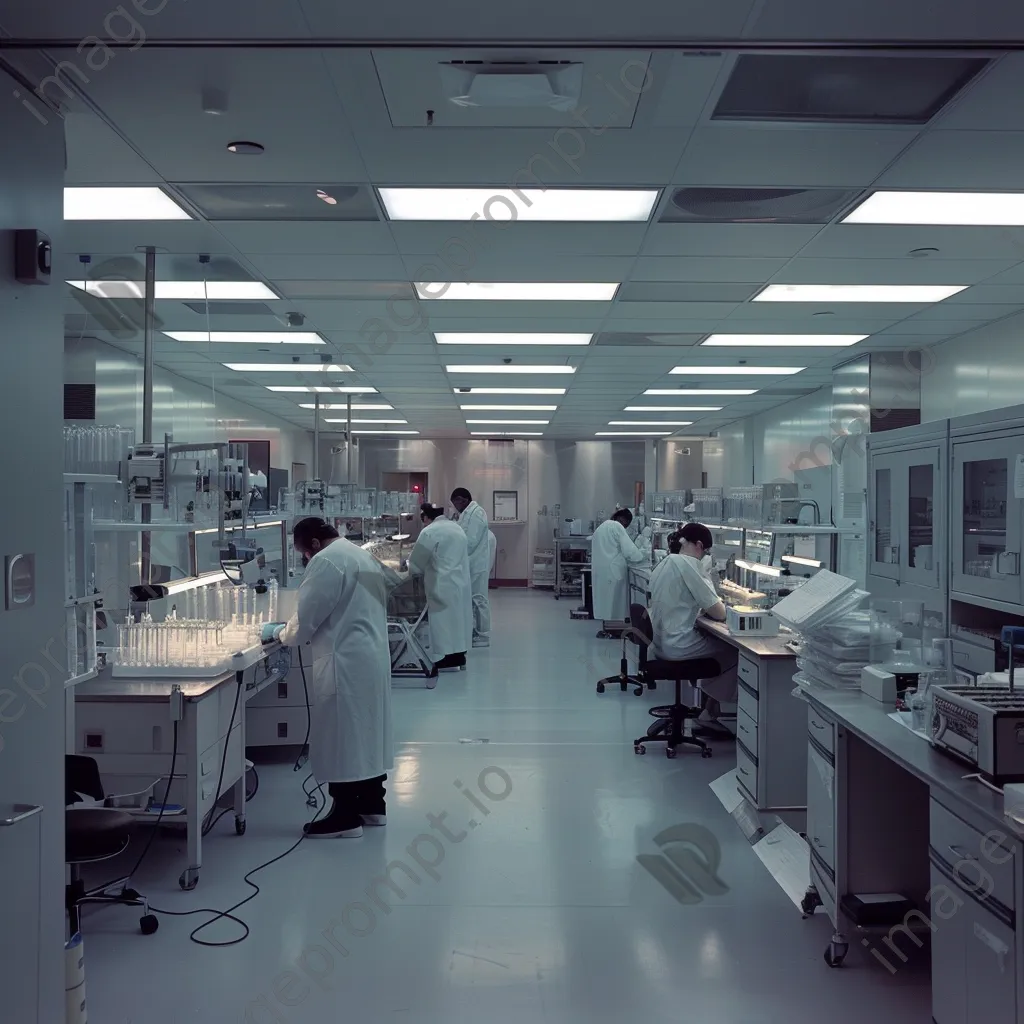 Scientists working in a pharmaceutical lab - Image 2