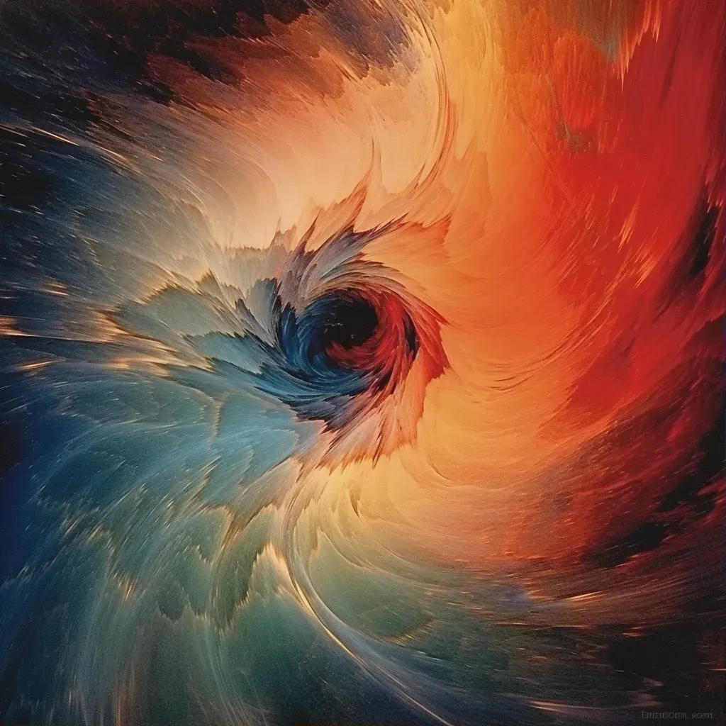 Abstract swirling colors representing chaos - Image 1