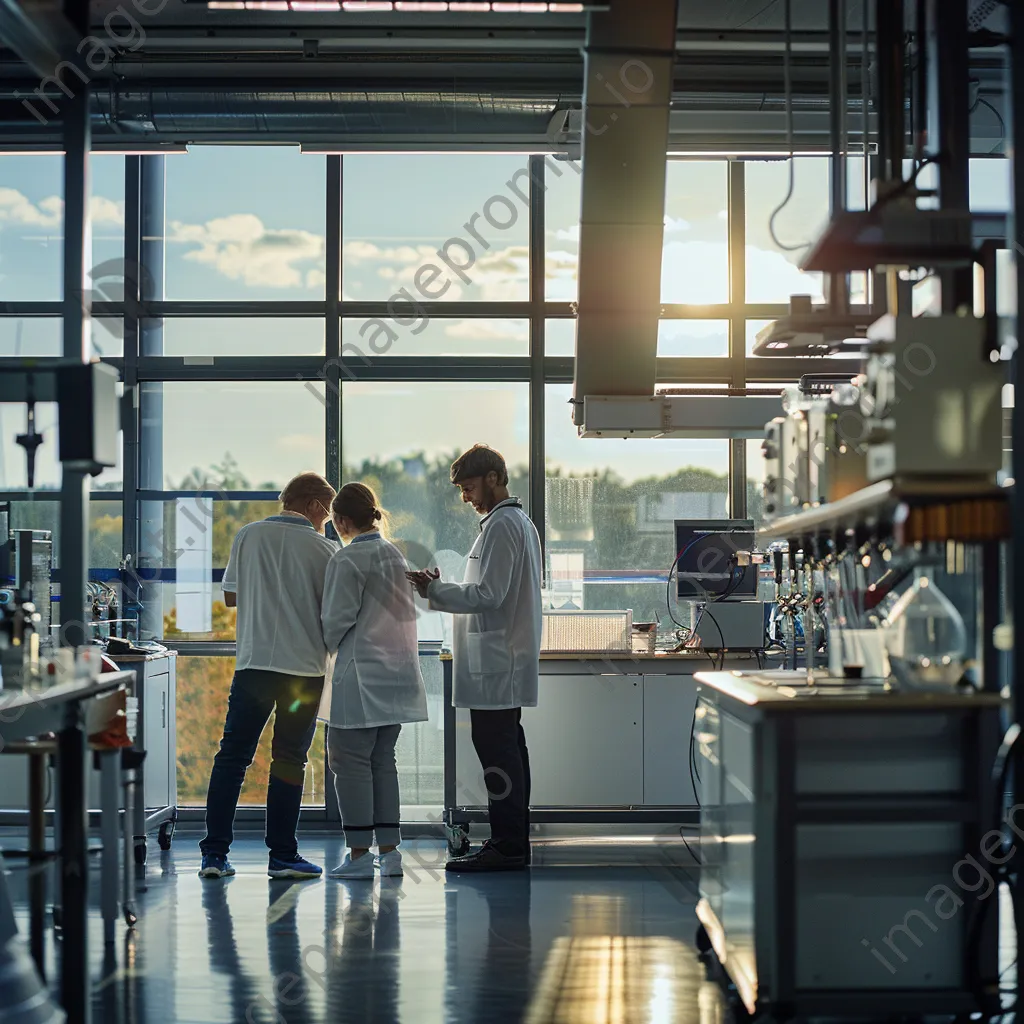 Research team collaborating in a lab - Image 4