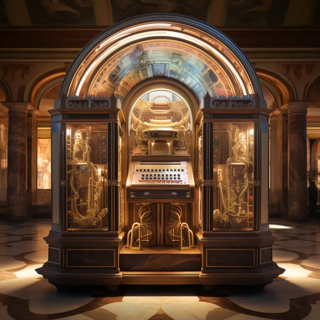 Magical jukebox transporting listeners through time and space with musical journeys - Image 1