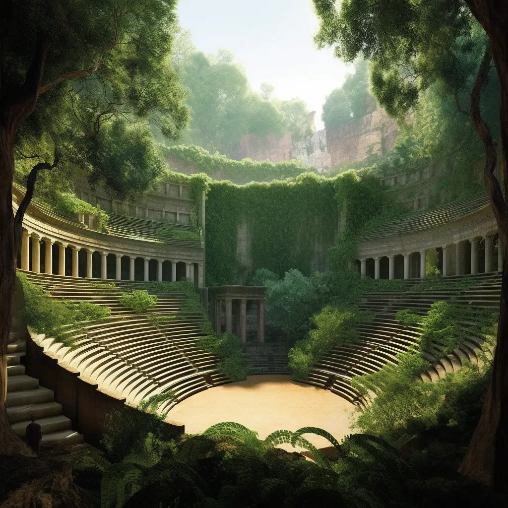 Greek amphitheater in Amazonian rainforest - Image 4