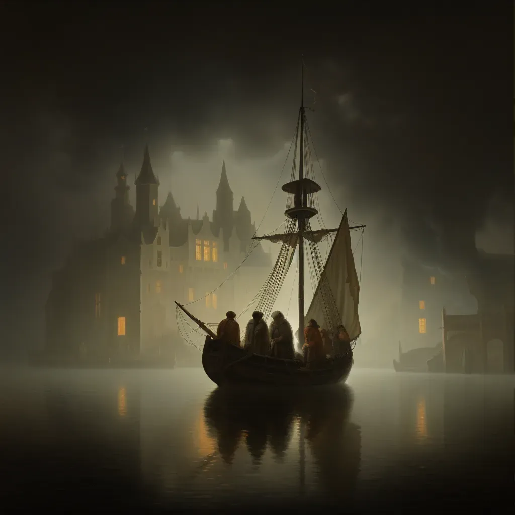 Ghostly ship sailing in foggy waters - Image 3