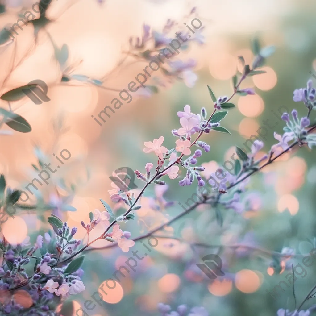 Pastel gradient with soft circular bokeh - Image 1