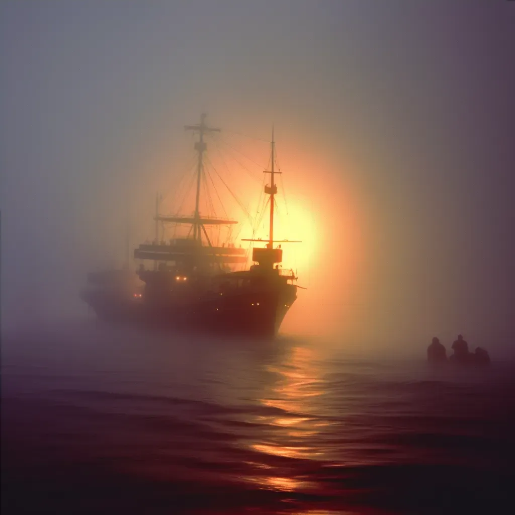 Ship Navigating Through Dense Fog - Image 4