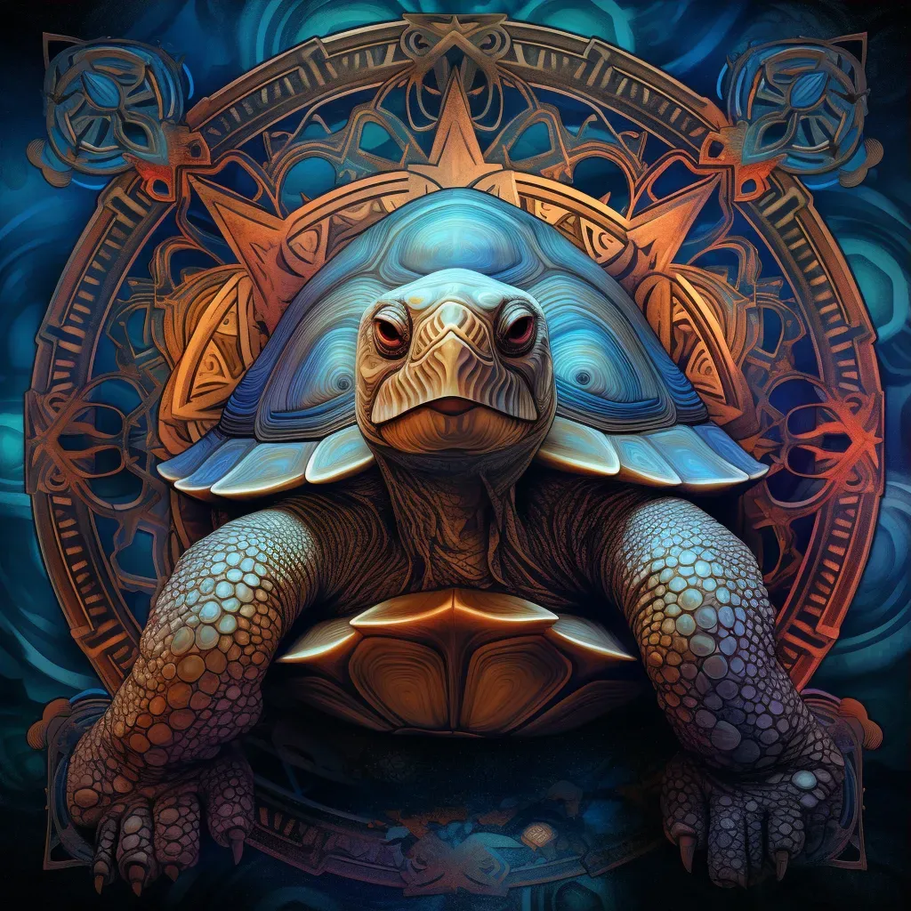 Image of an old tortoise with a wise expression - Image 3