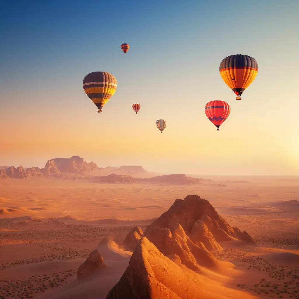 Balloons air hot desert - Image 1