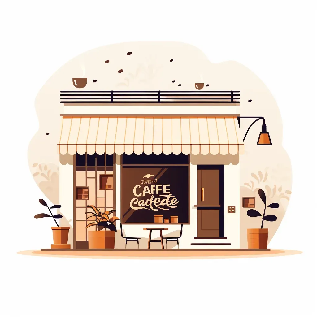 Cozy Cafe Coffee Shop Logo