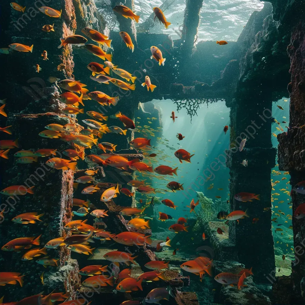 Underwater ruins with tropical fish - Image 2