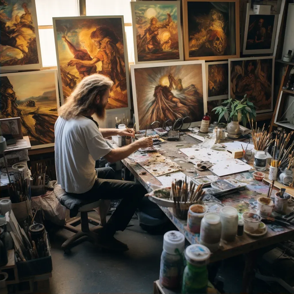 Artist in Their Studio