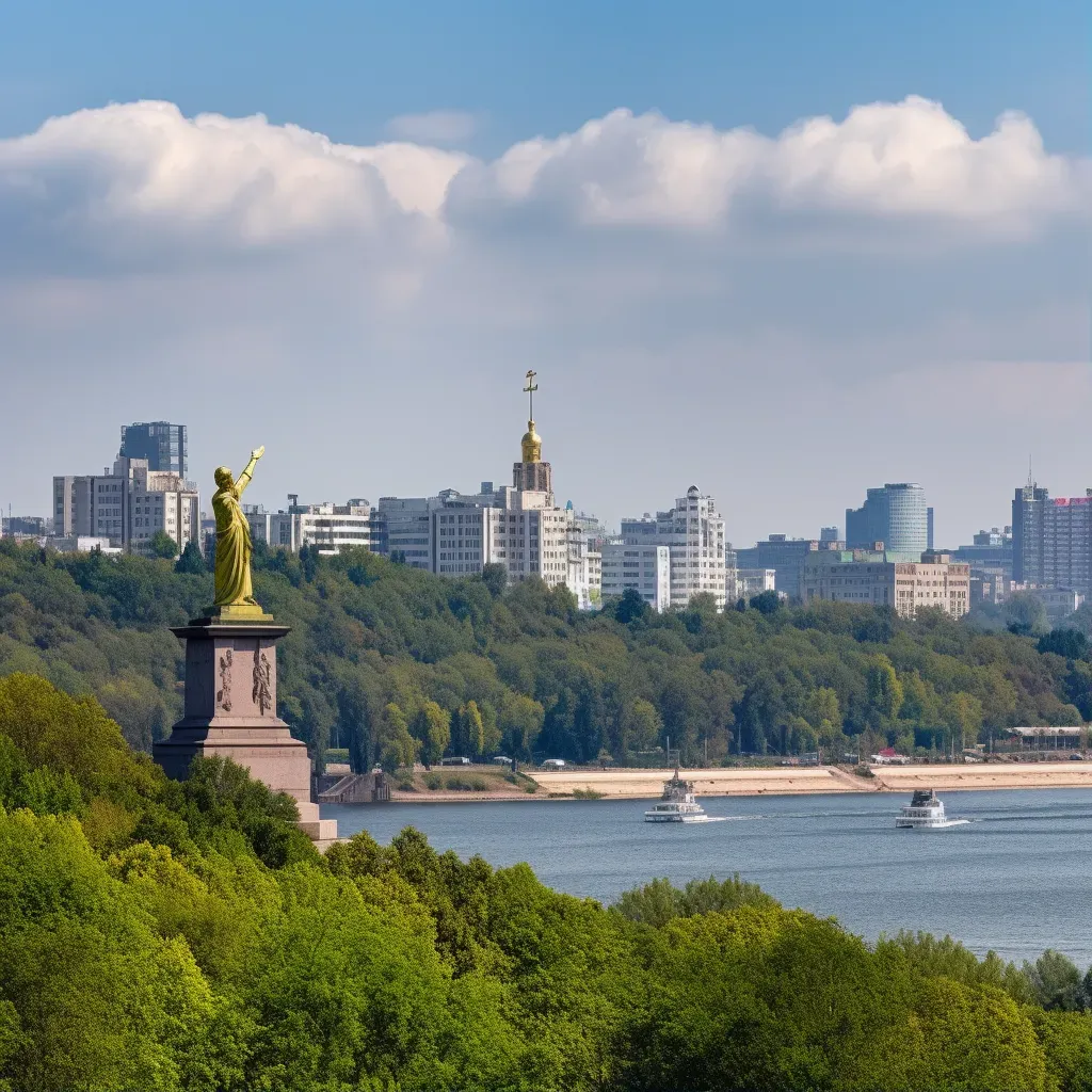 Kiev skyline river - Image 1