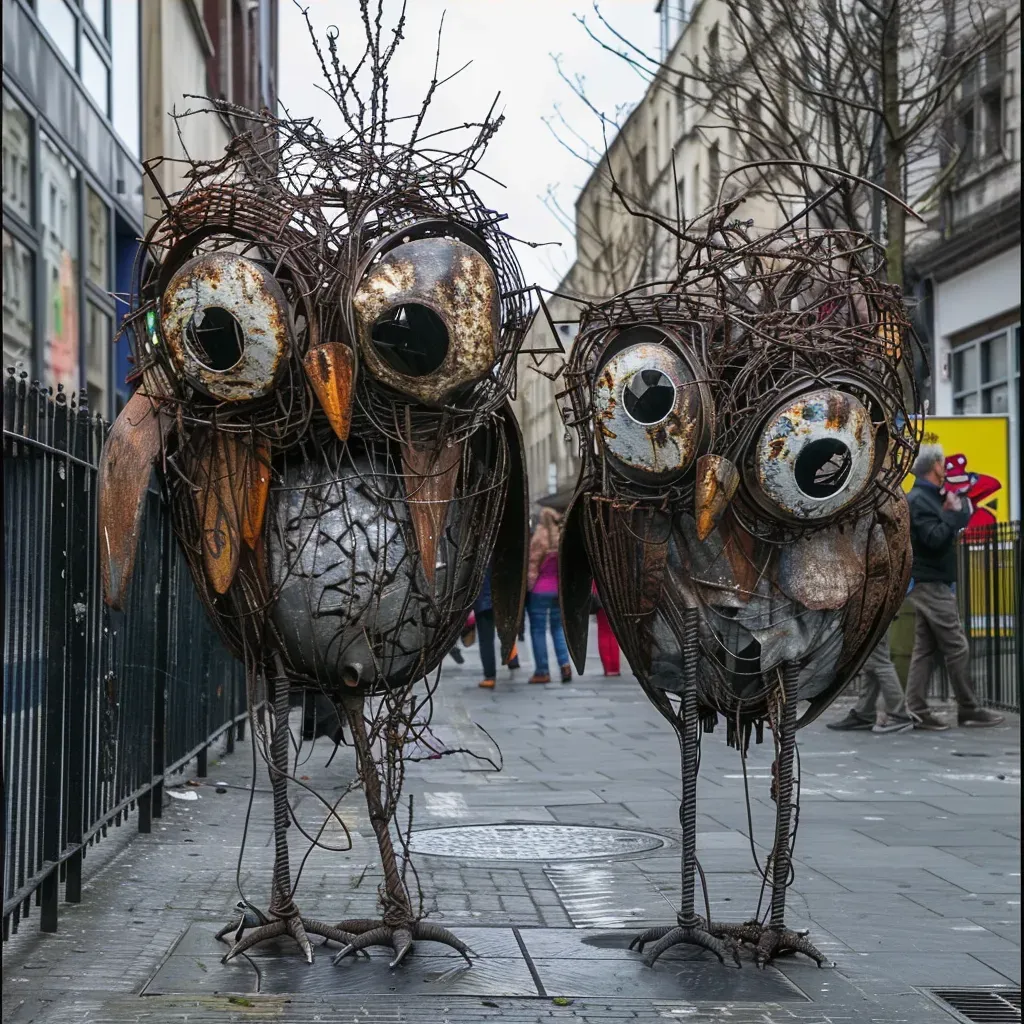 Recycled sculpture installations - Image 4