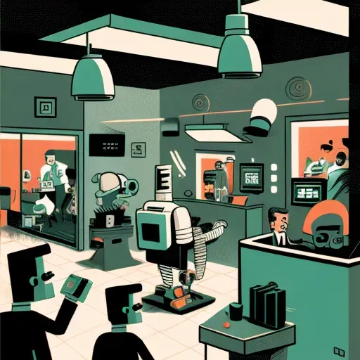 Image of a traditional barbershop with high-tech styling - Image 4