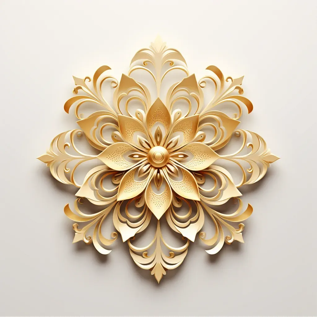 Luxury brand gold filigree logo - Image 1