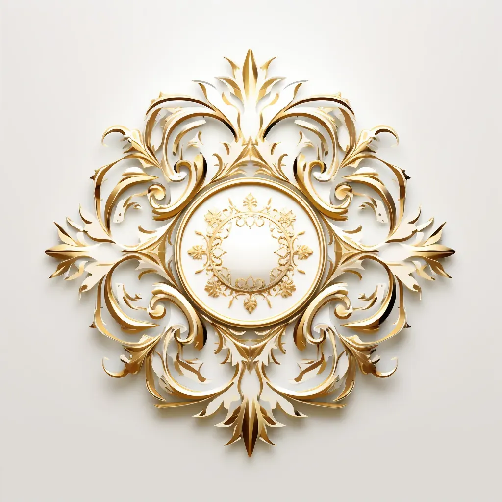 Luxury brand gold filigree logo - Image 2