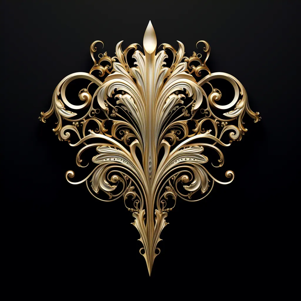 Luxury Gold Filigree Logo