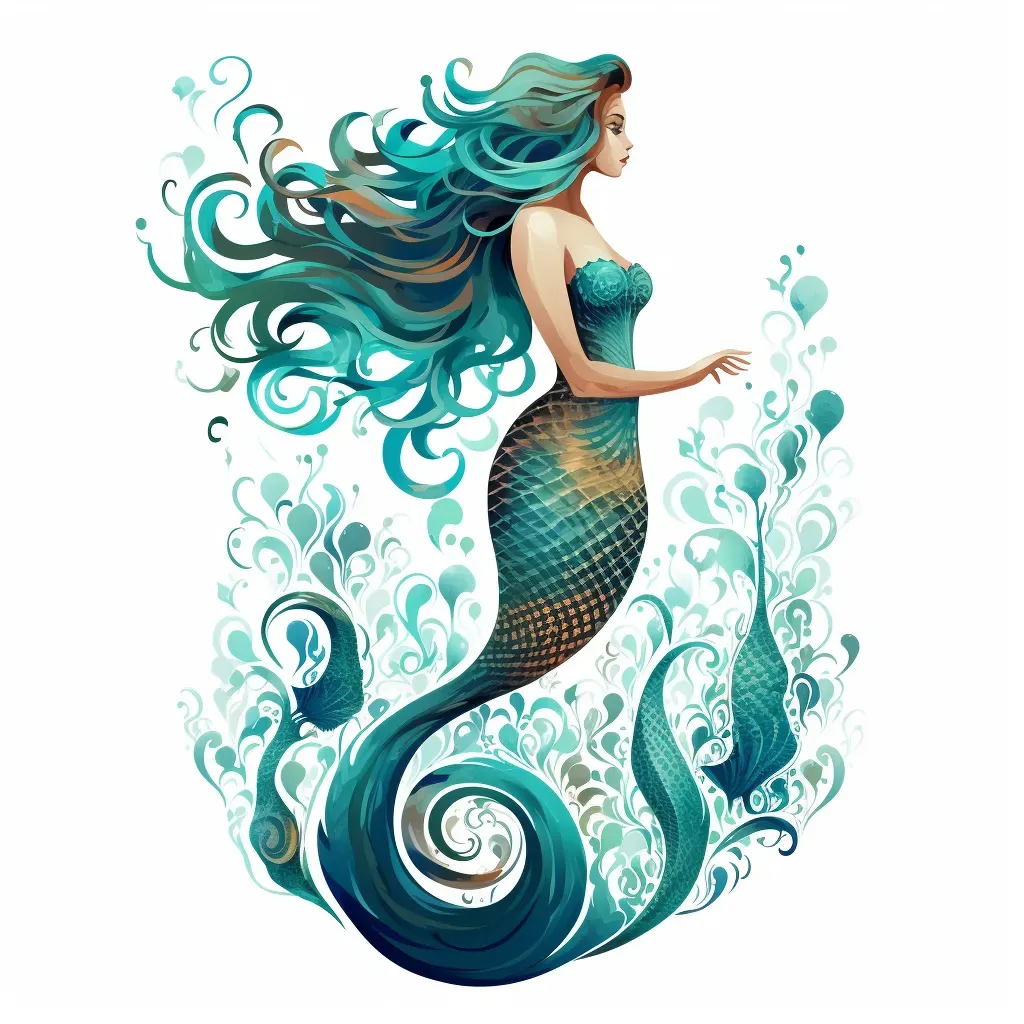 Whimsical Mermaid Logo - Image 1