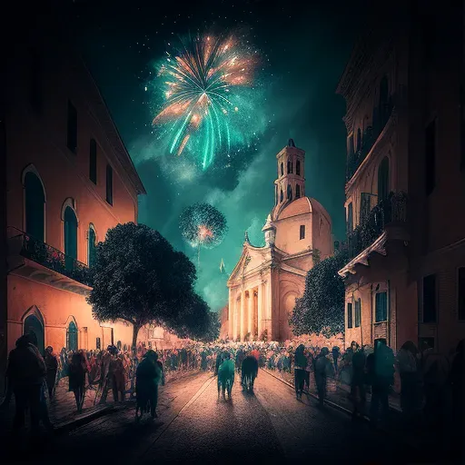 Festa della Madonna Bruna Festival in Italy - Procession and fireworks - Image 1