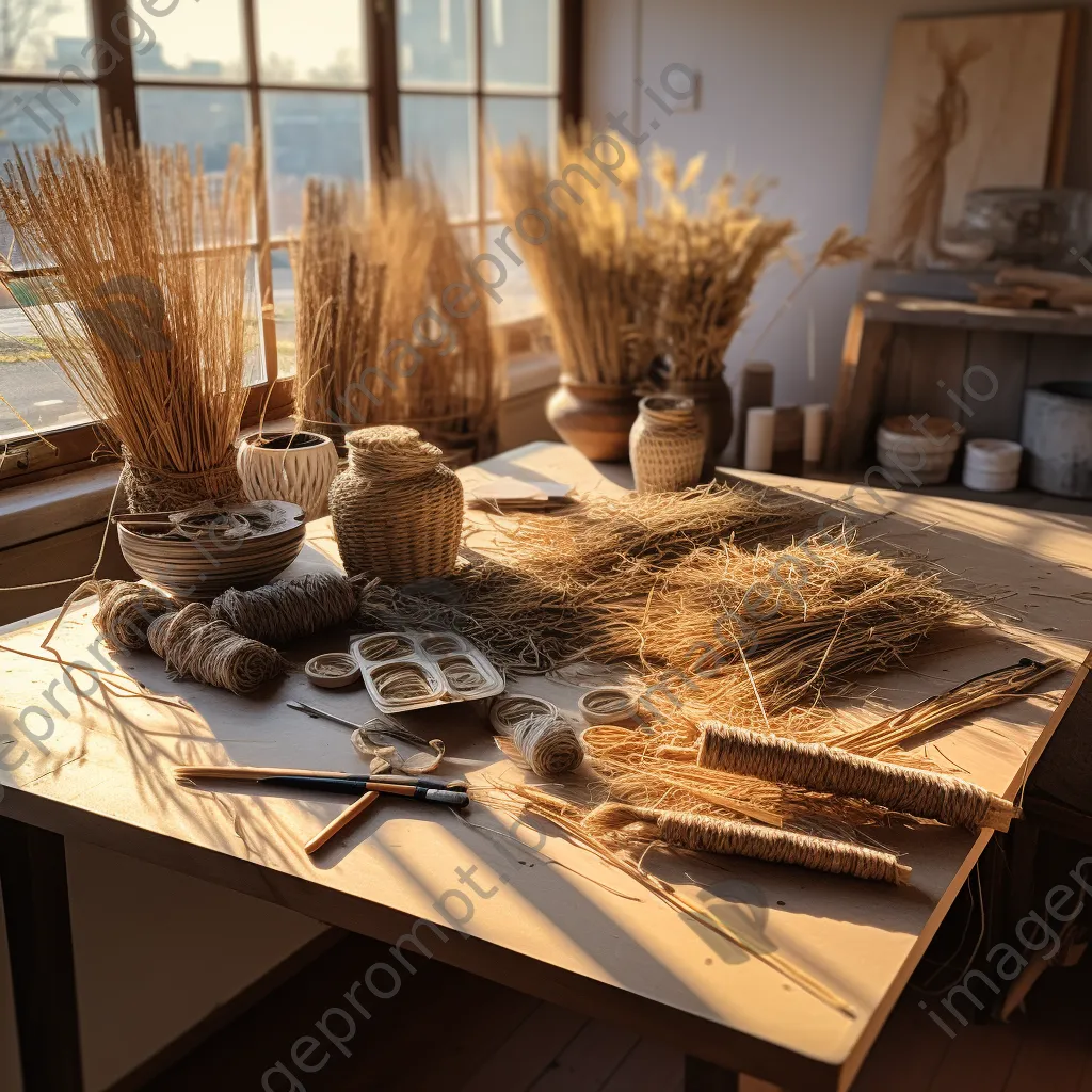 Thatching materials including reeds and straw - Image 1