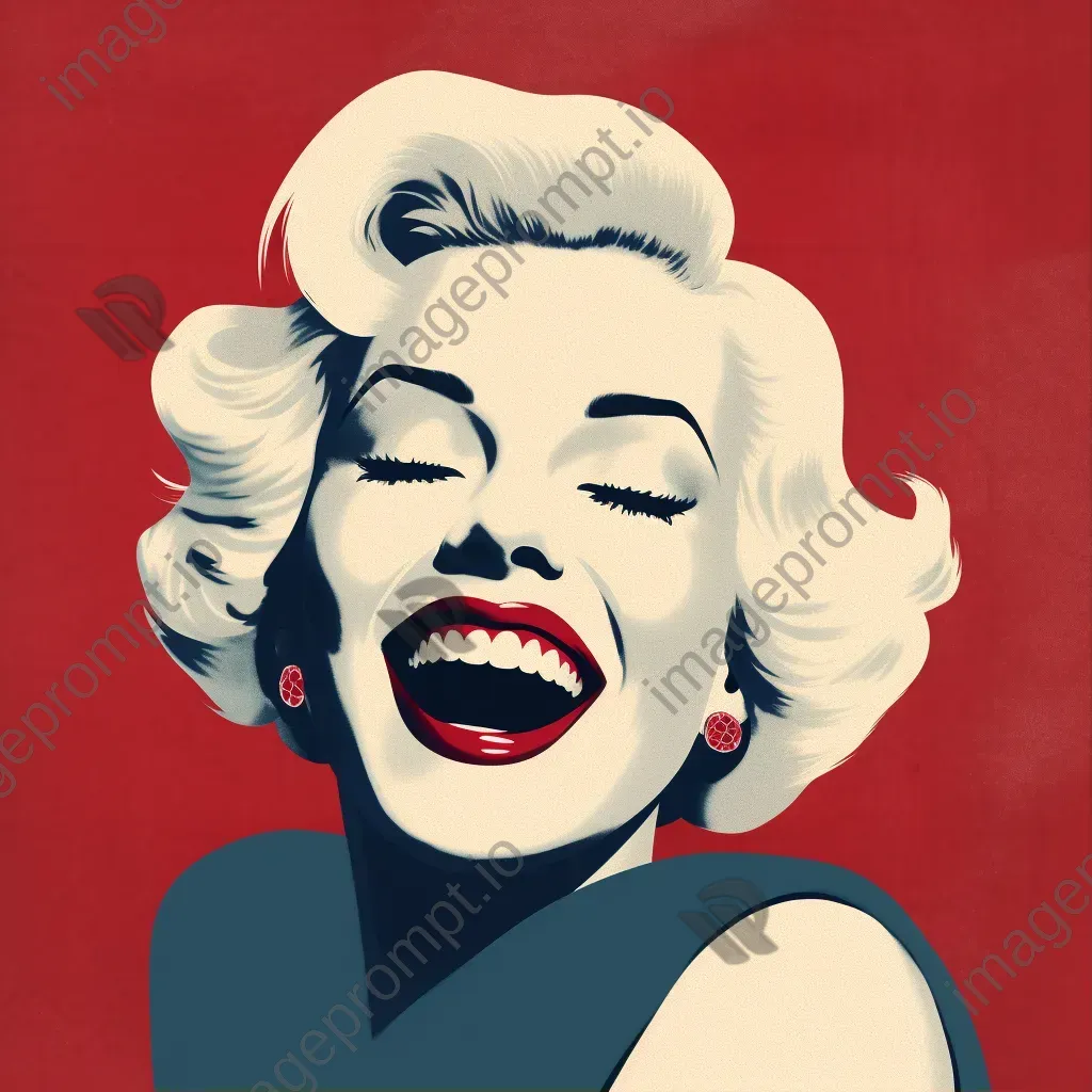 Authentic snapshot of a figure laughing - Image 1