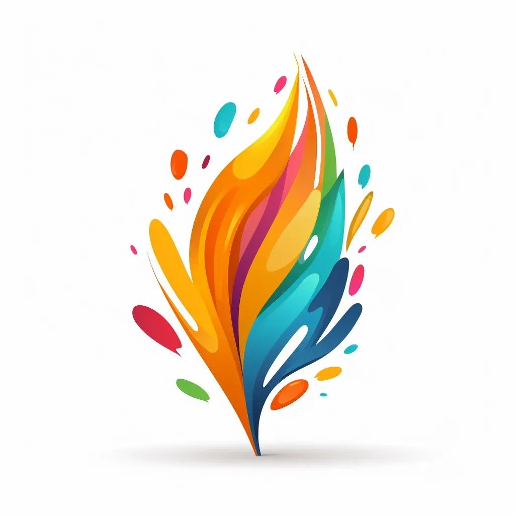 Graphic design agency logo with creative paintbrush strokes - Image 3