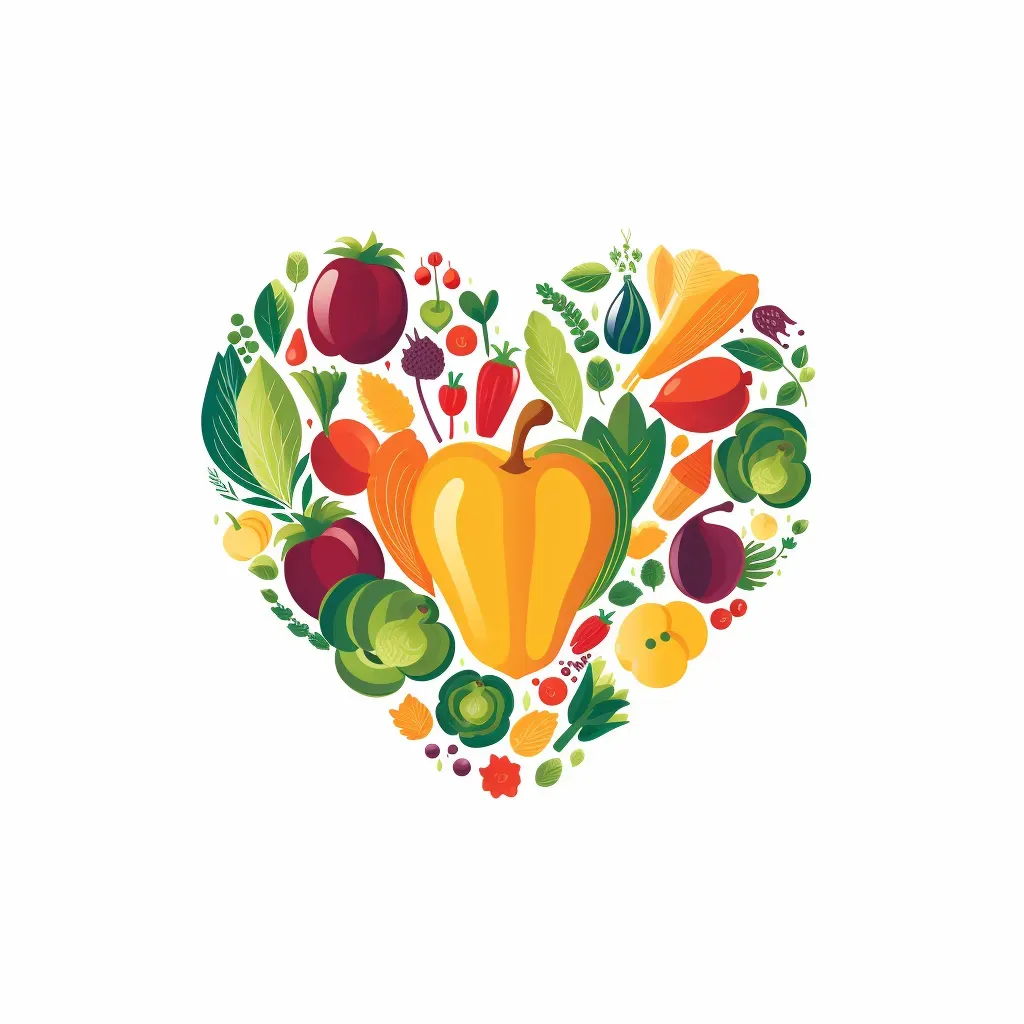 Heart Made from Healthy Foods Logo