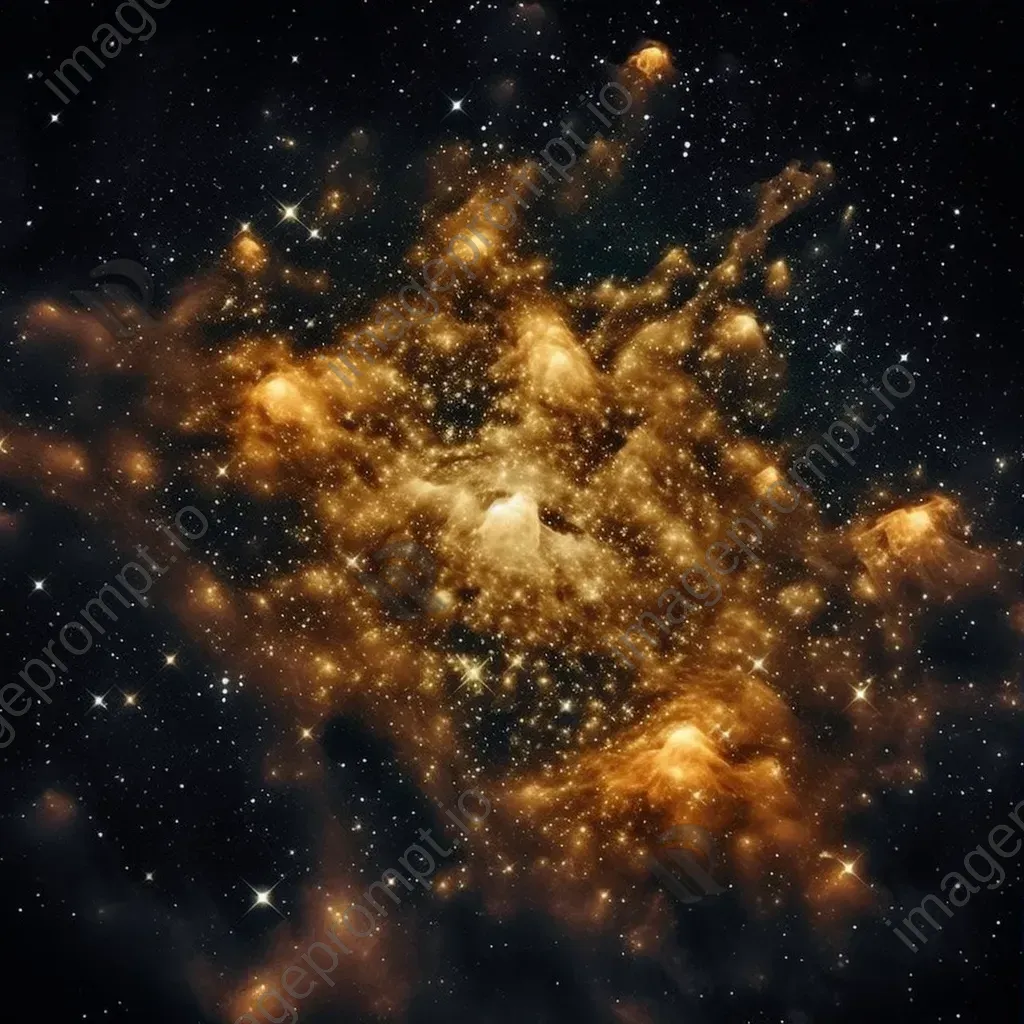 Ethereal star cluster with mix of bright and dim stars against dark sky backdrop - Image 3