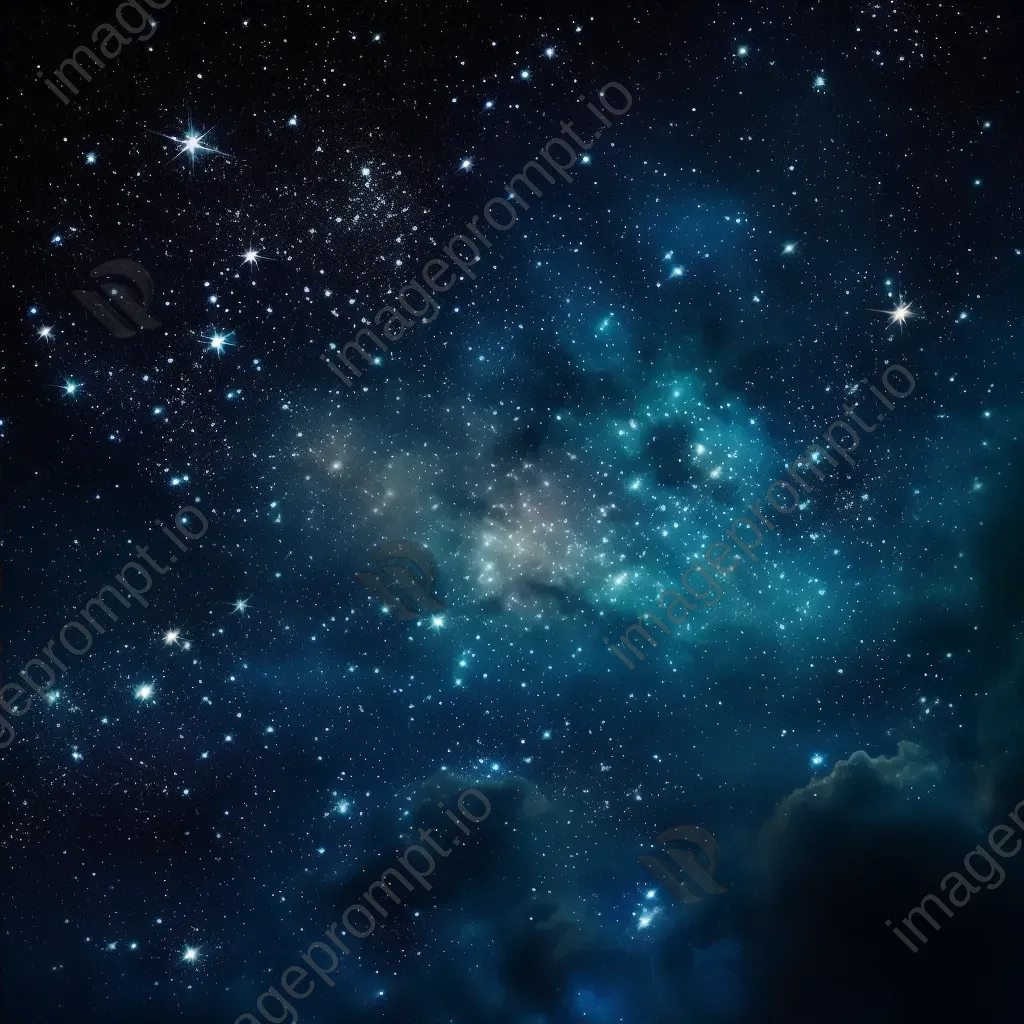 Ethereal star cluster with mix of bright and dim stars against dark sky backdrop - Image 4