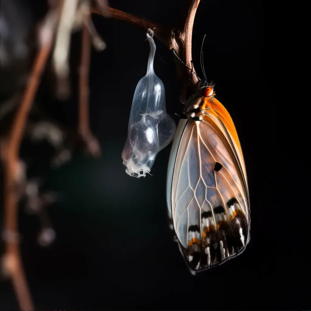 butterfly emerging cocoon - Image 2