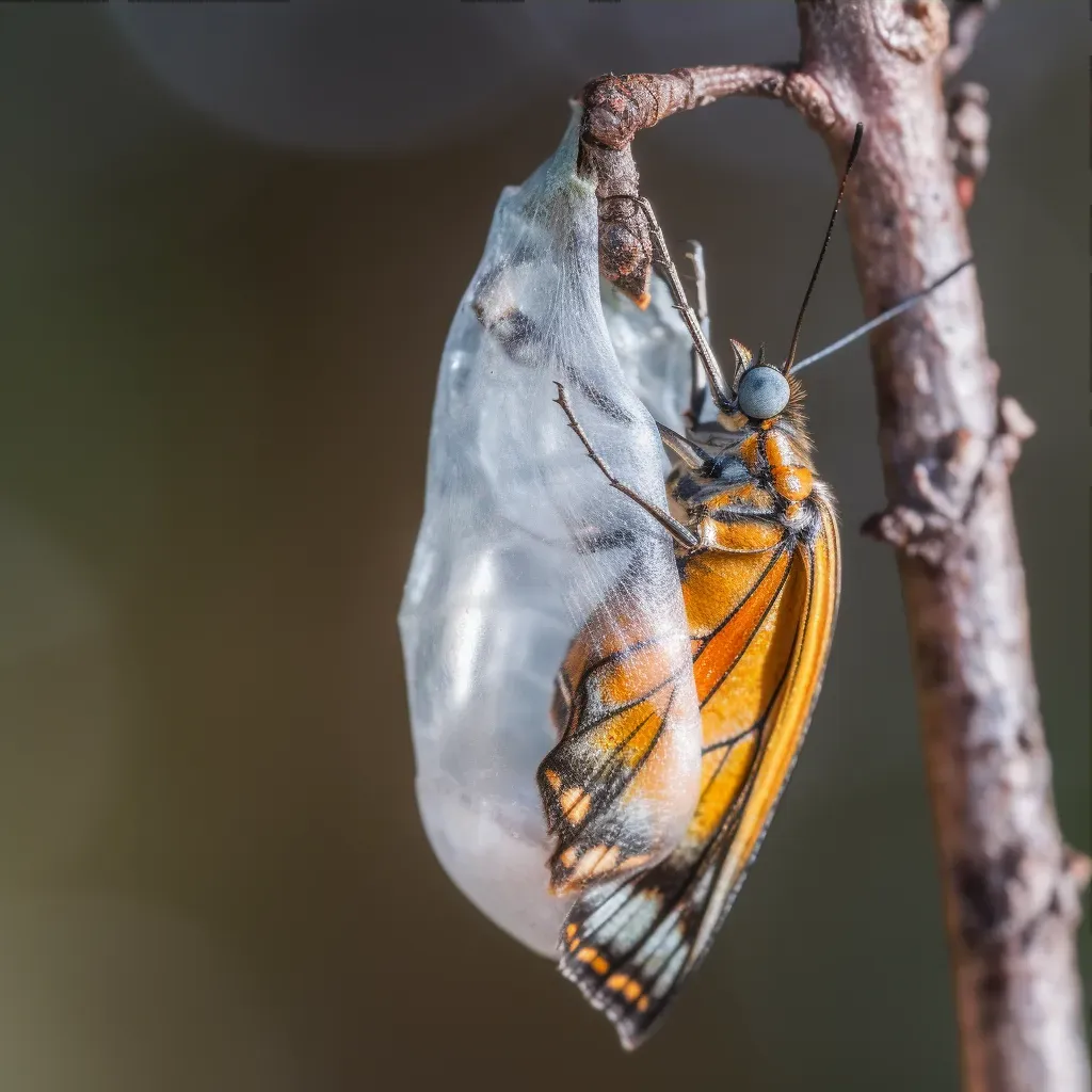 butterfly emerging cocoon - Image 3