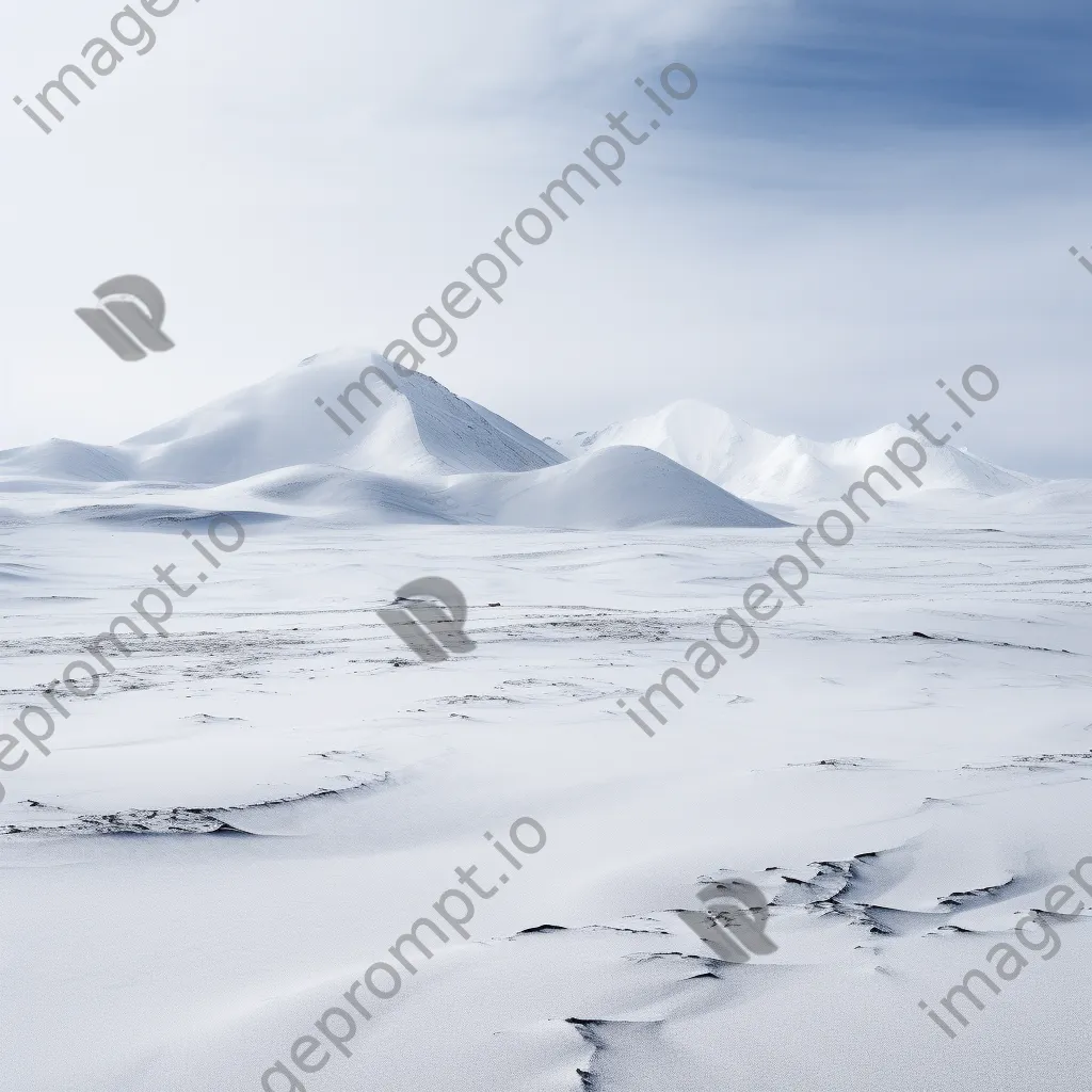 Snow-covered mountain plateau showcasing winter serenity. - Image 3