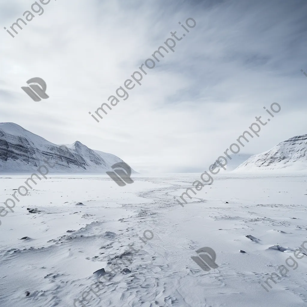 Snow-covered mountain plateau showcasing winter serenity. - Image 4