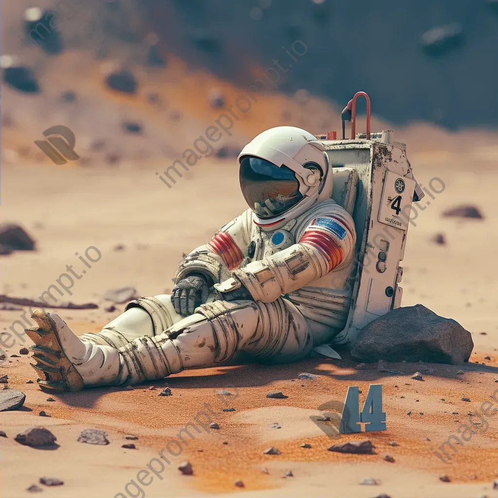 Lost astronaut stranded on deserted digital planet with 