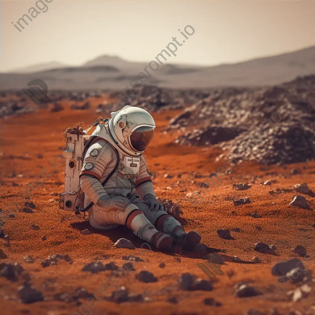 Lost astronaut stranded on deserted digital planet with 