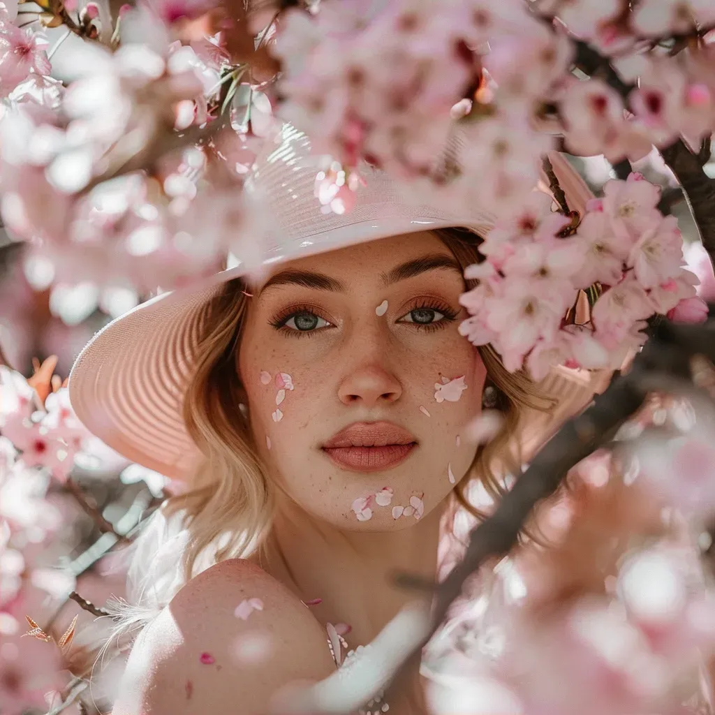 Cherry blossom portrait - Image 2