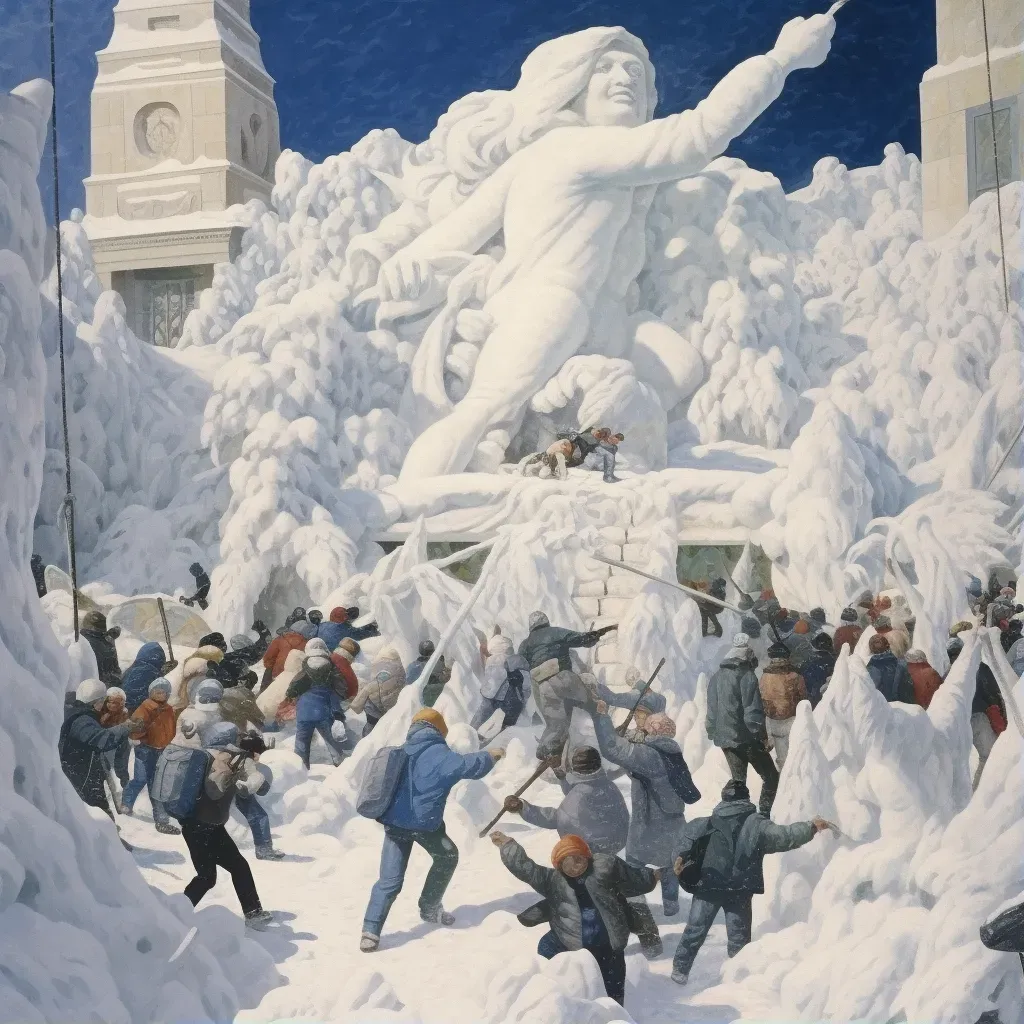 Sapporo Snow Festival in Japan - Giant snow sculptures and winter sports - Image 1