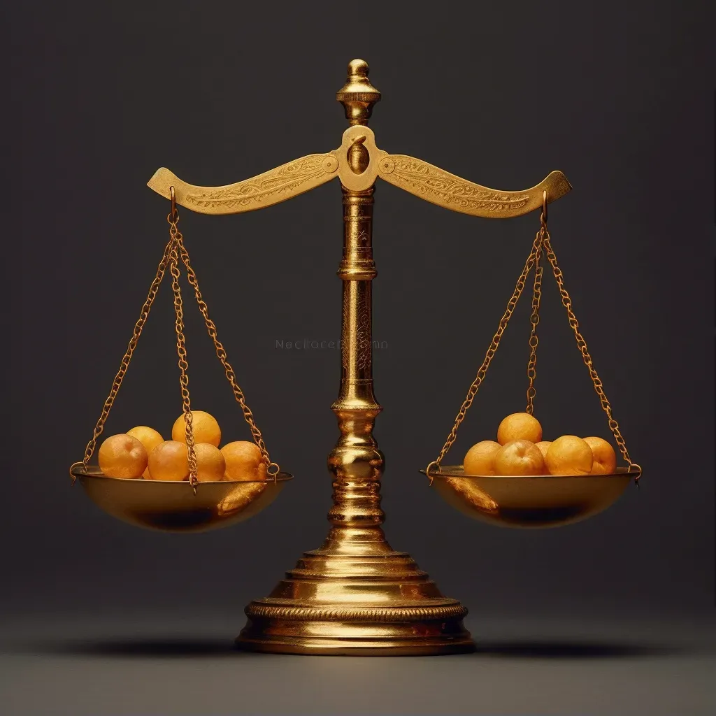 Golden scales symbolizing justice and fairness - Image 1